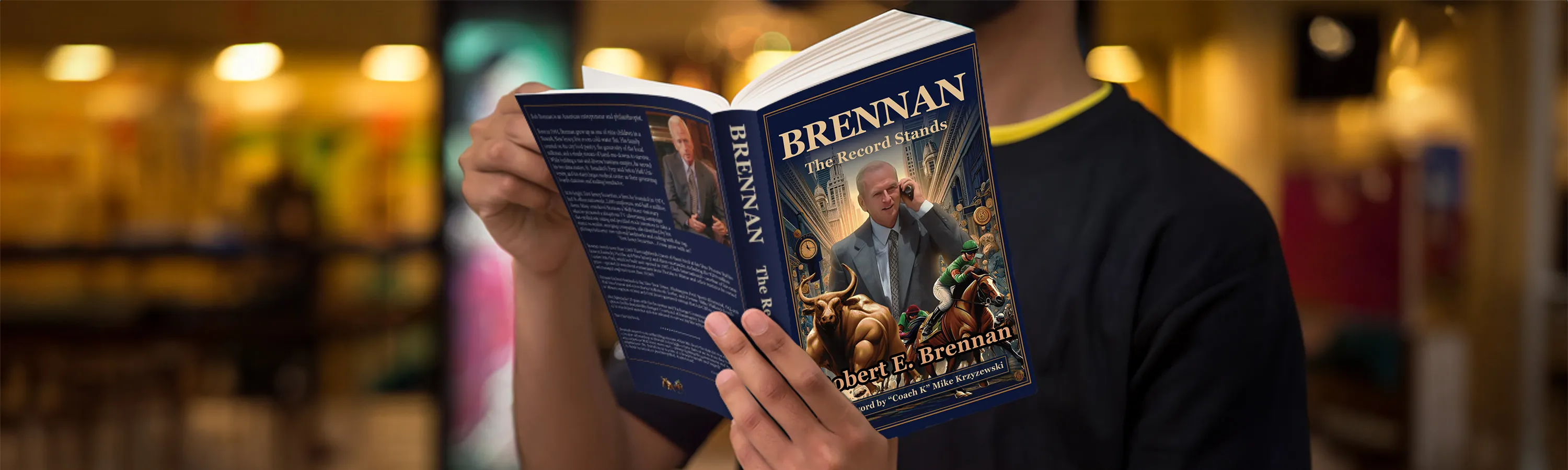 Robert Brennan at the racetrack