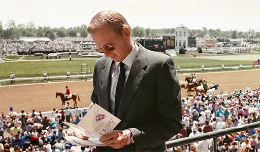 It’s Kentucky Derby Day in 1986, and Brennan is checking out the prognosticators’ opinions of his horse, Fobby Forbes. Yes, he was named to needle the magazine’s editors.
