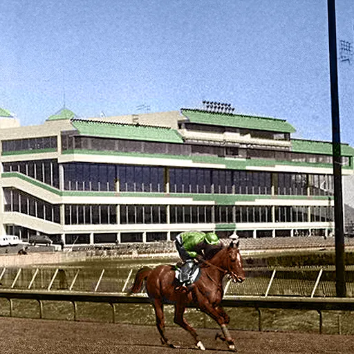 Garden State Park racetrack in its heyday, 1985-2001.