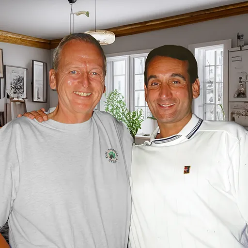 Coach K and REB at Saratoga